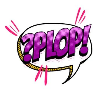 Spanish language comic text sound pop art Stock Illustration