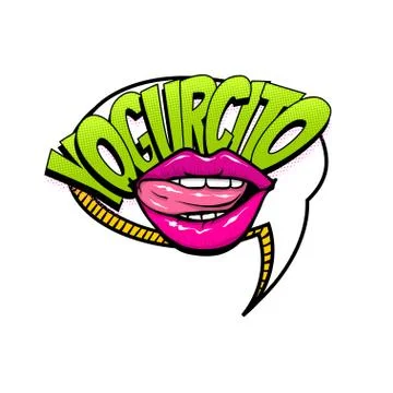 Spanish language comic text sound pop art Illustrazione stock