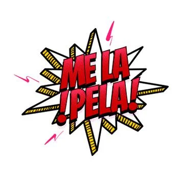 Spanish language comic text sound pop art Stock Illustration