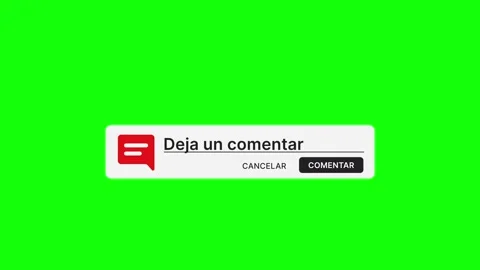 Spanish Leave a Comment Animation Pack Green Screen 4K Stock Footage 346526685