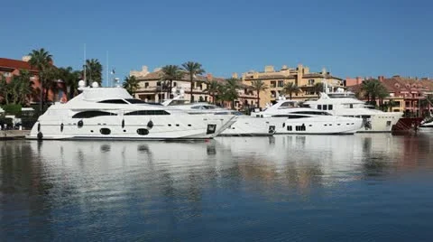 Spanish Marina Stock Footage 12611160