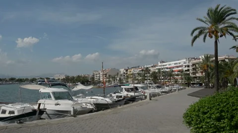Spanish Marina Stock Footage 58812545