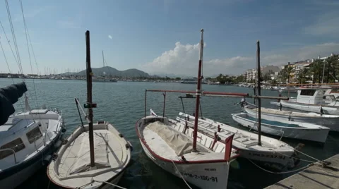 Spanish Marina Stock Footage 58812724