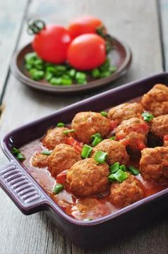 Spanish meatballs Stock Photos