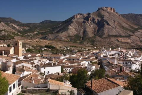 Spanish mountain town Stock Photos
