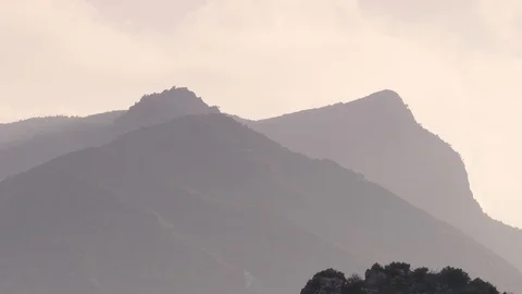 Spanish mountains landscape near Ardales, Andalucia Stock Footage