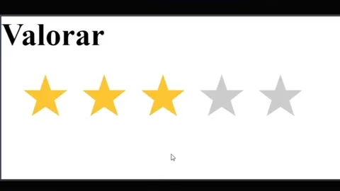 Spanish. Mouse Cursor Slides Over And Clicks 3 Star Rating. Device Screen Stock Footage 165555202