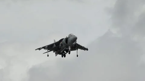Spanish Navy McDonnell Douglas EAV-8B+ Matador II Harrier Jump Jet Stock Footage 270002166