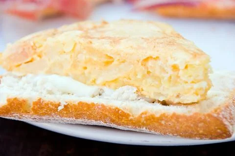 Spanish omelette Stock Photos