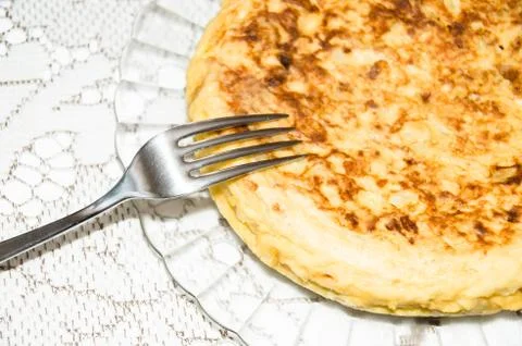 Spanish omelette Stock Photos