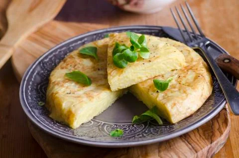 Spanish omelette Foto stock