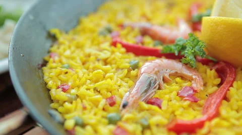 Spanish paella Stock Footage 45757538