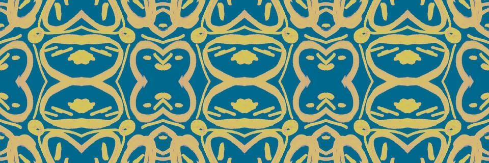 Spanish pattern. Seamless talavera ceramic. Vintage italian background. Stock Illustration