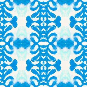 Spanish pattern. Seamless talavera ceramic. Vintage italian background. Stock Illustration