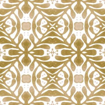 Spanish pattern. Seamless talavera ceramic. Vintage italian background. Illustrazione stock