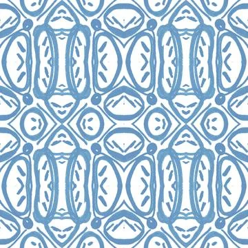 Spanish pattern. Seamless talavera ceramic. Vintage italian background. イラスト素材