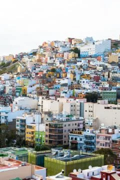 Spanish rooftop view Stock Photos