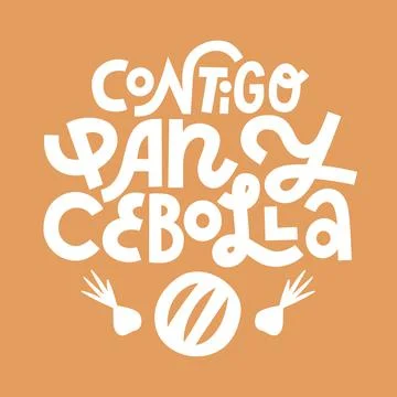 Spanish saying about bread Stock Illustration