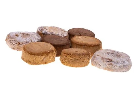 Spanish shortbread isolated Stock Photos