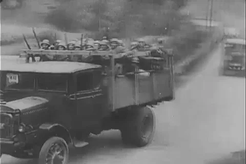 Spanish soldiers maneuvers in a truck - ... | Stock Video | Pond5