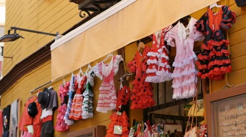 Spanish souvenirs Stock Footage 42879083