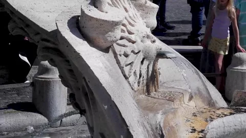 Spanish steps and Piazza di Spagna square in Rome, Italy Stock Footage 305244547
