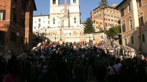 Spanish steps Видео 494443