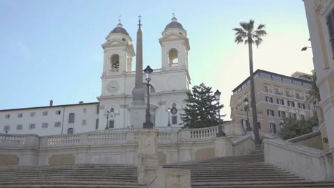 Spanish Steps Stock Footage 168011566