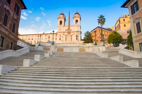 Spanish Steps of Rome Stock Photos