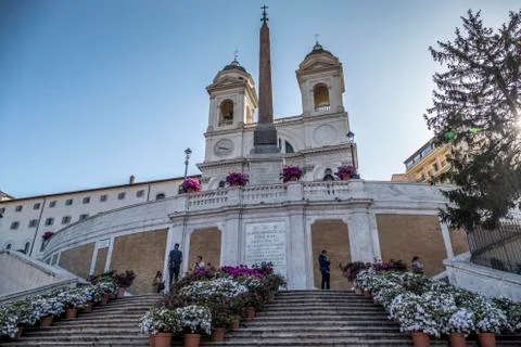 Spanish steps in Rome Foto stock