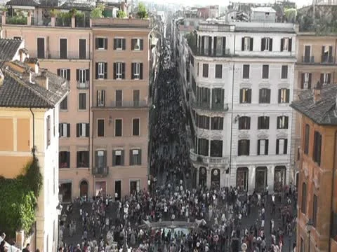 Spanish steps timelapse 640x480 Stock Footage 10817261