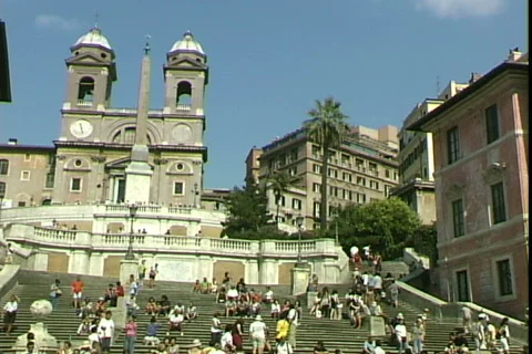 Spanish Steps-zoom Video stock 820387