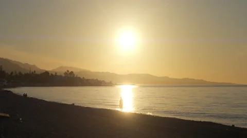 Spanish sunrise at the beach Stock Footage 200859548