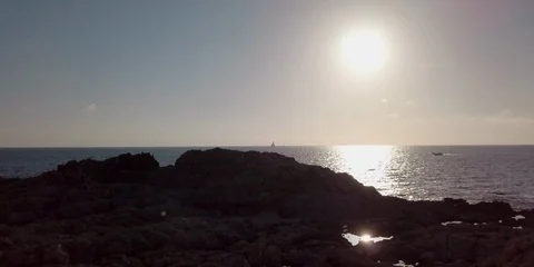 Spanish sunset silhouette Stock Footage 98388046