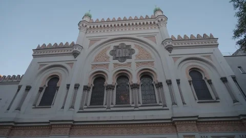 Spanish Synagogue Exterior Facade Stock Footage 321109620