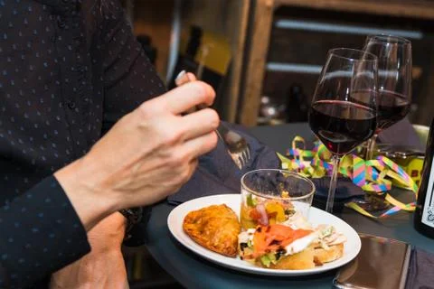 Spanish tapas called pintxos of the Basque country Photos