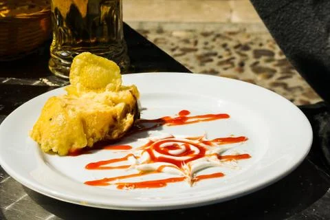 Spanish tapas called pintxos of the Basque country Stock Photos