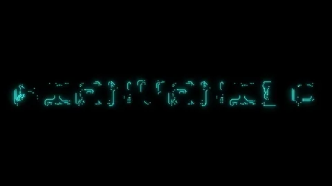 Spanish text welcome in the form of printed circuit board tracks Stock Footage 103825265