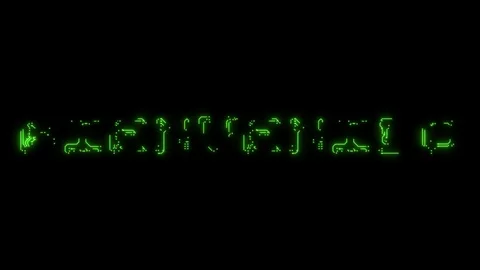 Spanish text welcome in the form of printed circuit board tracks Stock Footage 103825847
