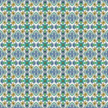 Spanish tiles Illustrazione stock