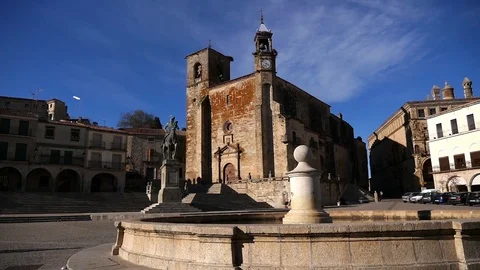 Spanish Town Trujillo Video stock 85765228