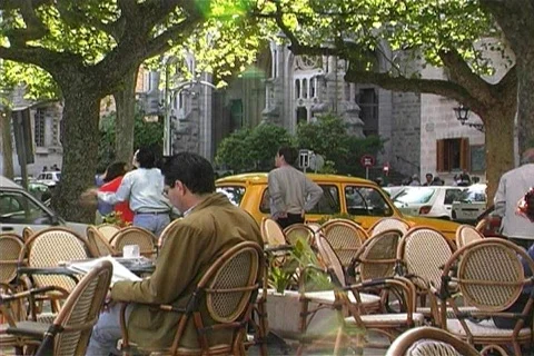 Spanish village Stock Footage 397622
