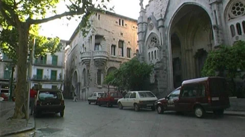 Spanish village Stock Footage 4031023