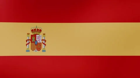 Spanish Waving Flag in 4K Animation Stock Footage 340357173