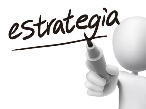 Spanish words for Strategy Stock Illustration