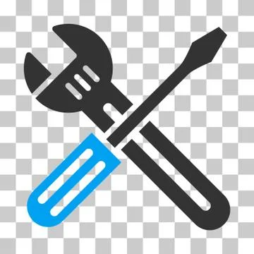 Spanner And Screwdriver Vector Icon Illustrazione stock