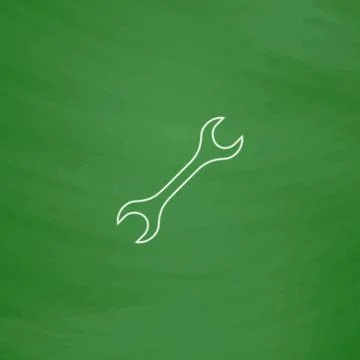 Spanner computer symbol Stock Illustration