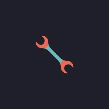 Spanner computer symbol 스톡 일러스트