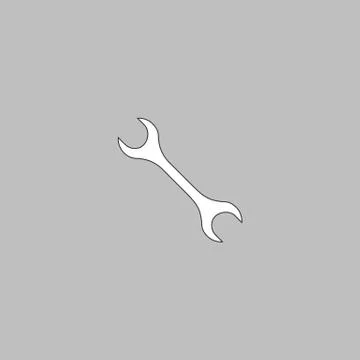 Spanner computer symbol Stock Illustration