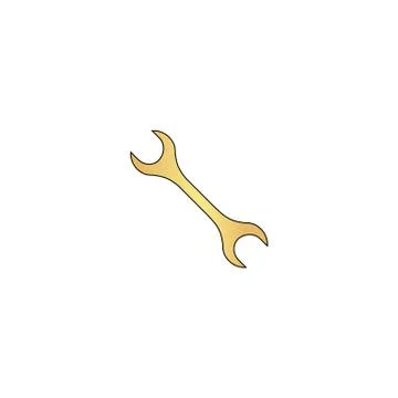Spanner computer symbol 스톡 일러스트